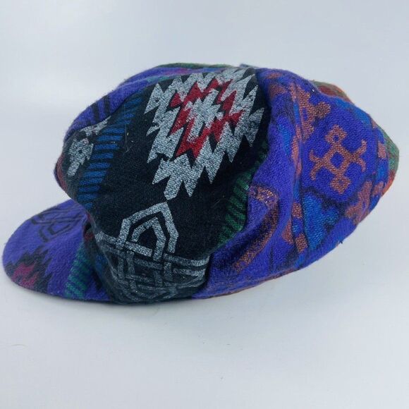 Vintage Rasta Beret Tam Bonet Beanie Cap Hippie Reggae Style Purple Green Avatar - Picture 4 of 10